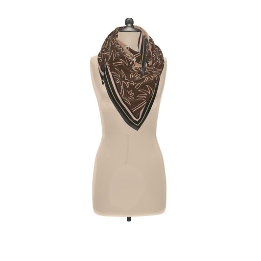 Wild Caramel Nights | 100% Satin Silk 90cm