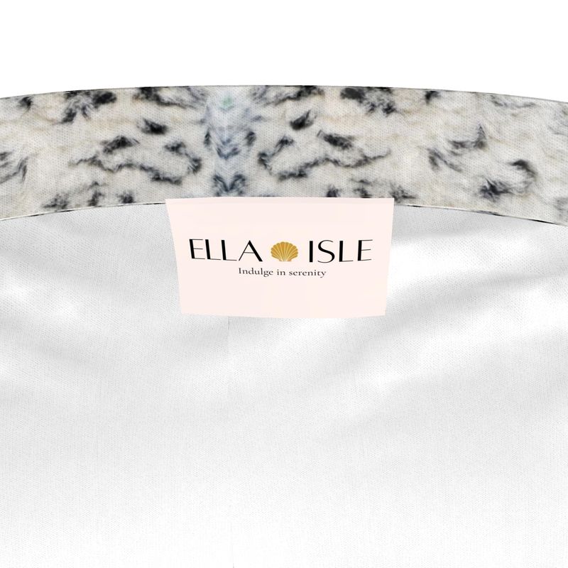 Silk Pyjama Shorts - White Leopard Mist