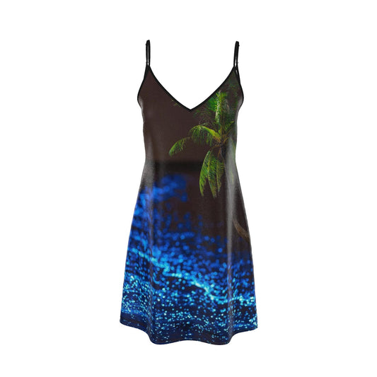 Dream Beach Midi Slip Dress – 100% Silk