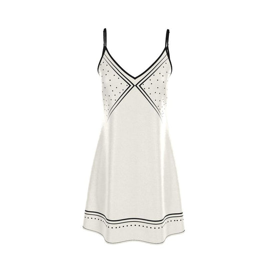 Tropical Dots Slip Dress 100% Silk