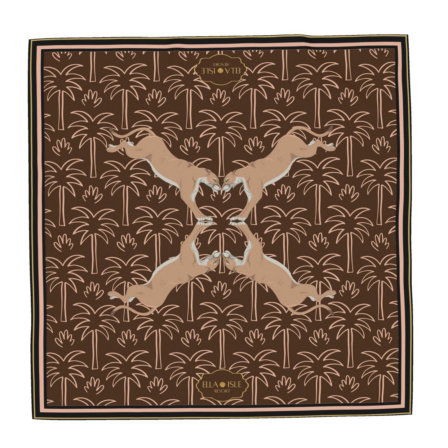 Wild Caramel Nights | 100% Satin Silk 90cm