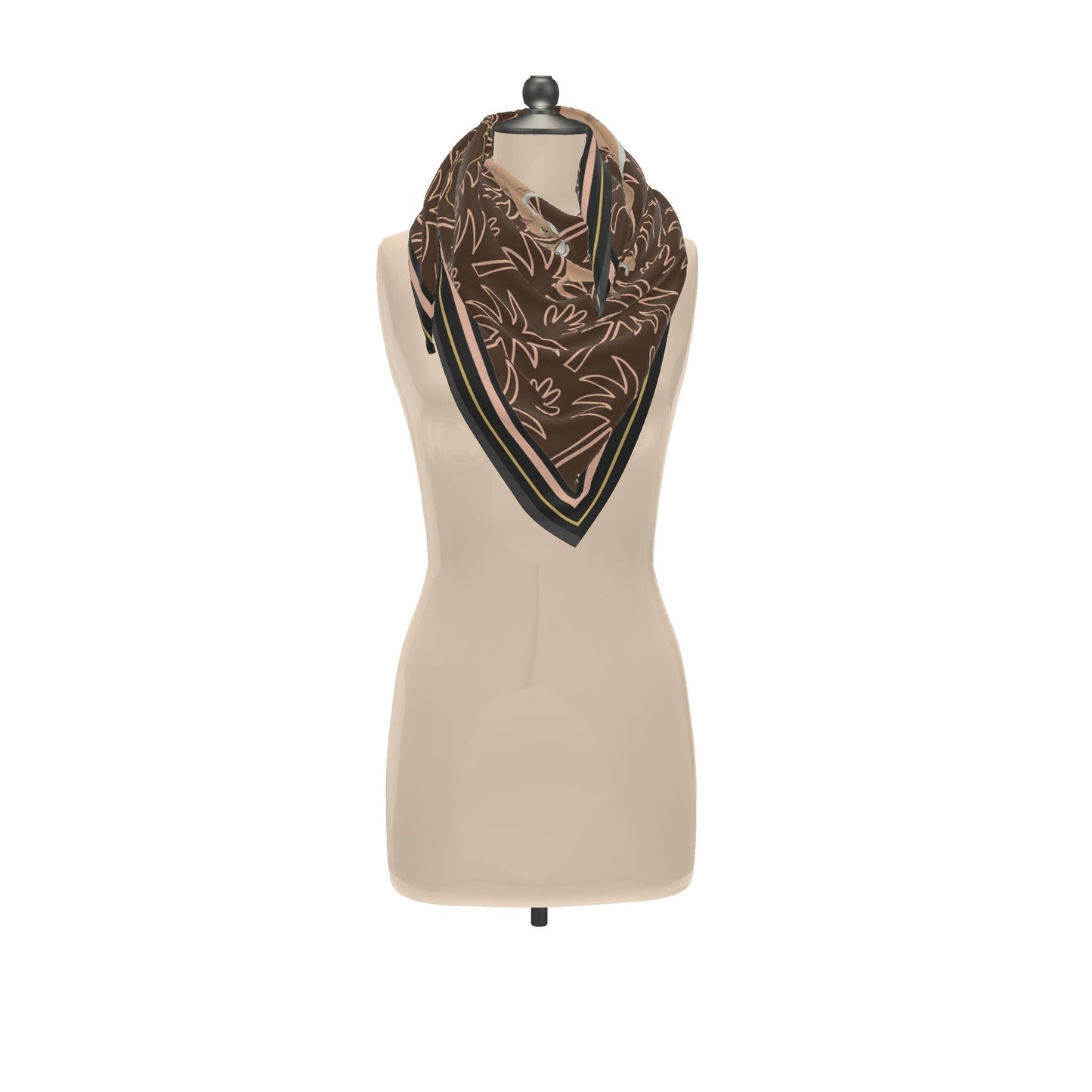 Wild Caramel Nights | 100% Satin Silk 90cm