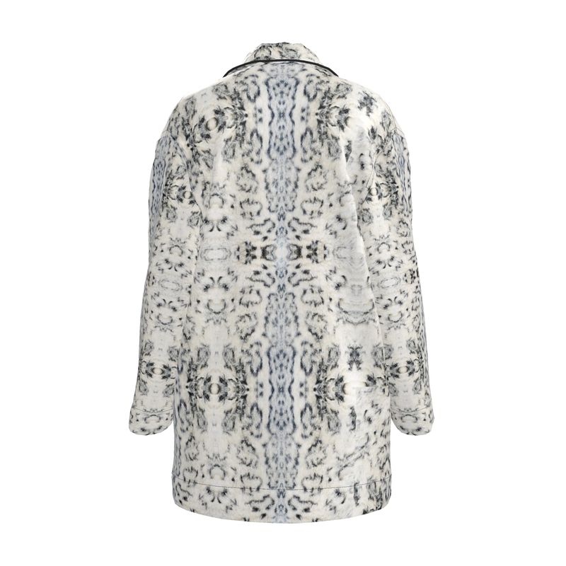 Silk Pyjama Shirt - Leopard Mist