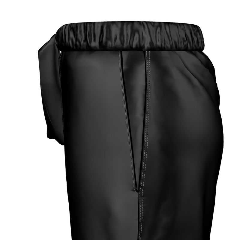 Silk Pyjama Shorts - Black Mirage