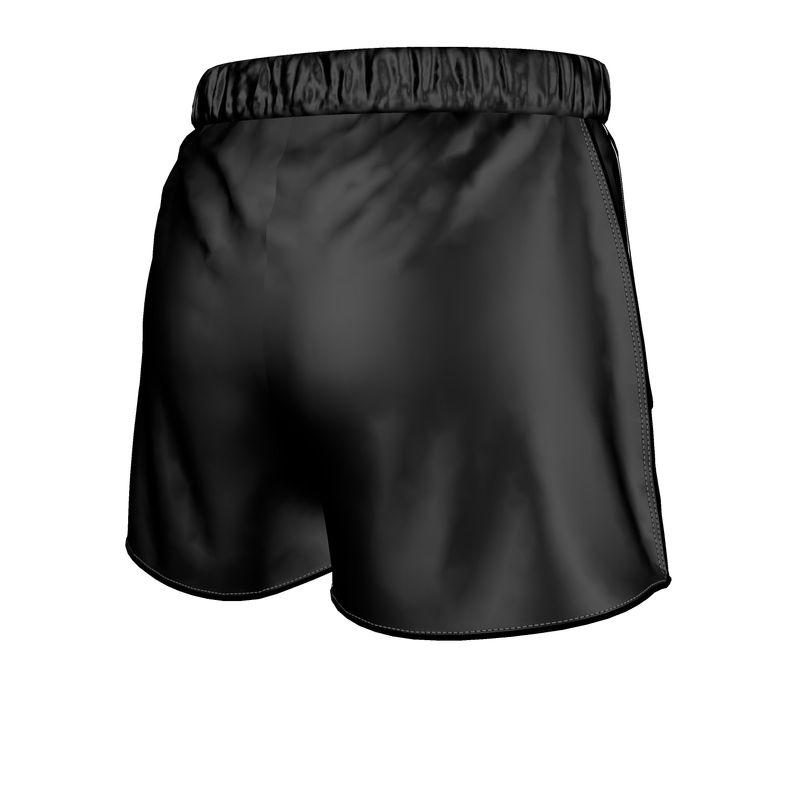 Silk Pyjama Shorts - Black Mirage