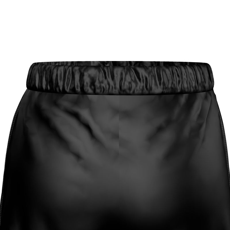 Silk Pyjama Shorts - Black Mirage