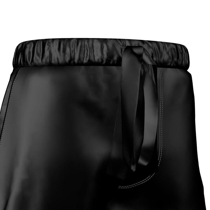 Silk Pyjama Shorts - Black Mirage