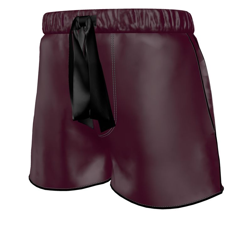 Silk Pyjama Shorts - Delicious Plum