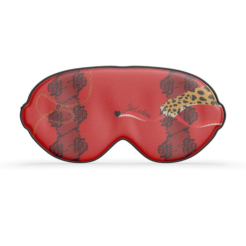Je t'adore Leopard Play Eye Silk Mask