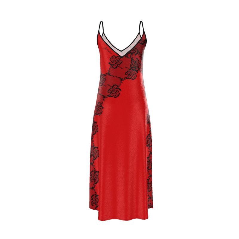 Maxi Silk Slip Dress - L’Amour Rouge